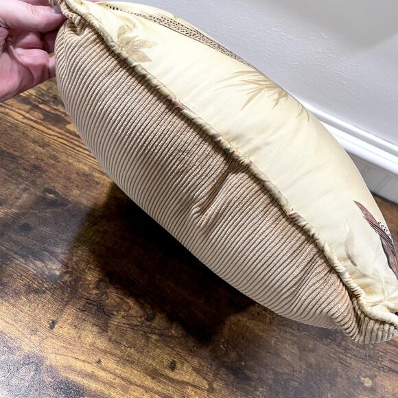 Pheasant Wild Bird Throw Pillow Vintage 16 x 16 Square Wildlife Hunting Cabin - Picture 6 of 10